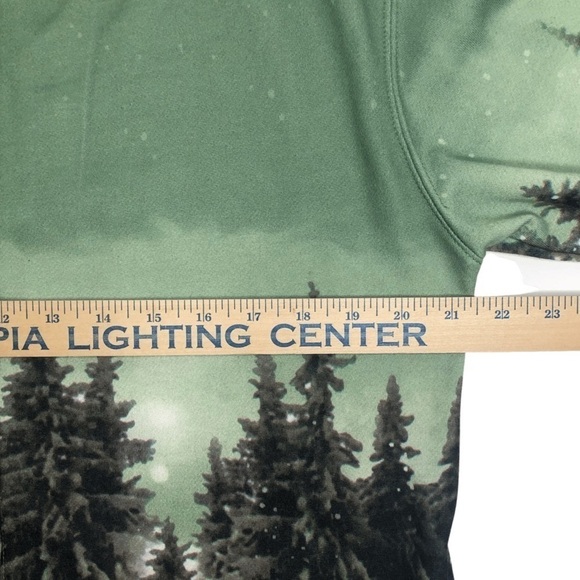 Vintage BLAIR Sweatshirt/Jacket Full Graphic Print Crewneck Button Up Sz Med - Picture 11 of 13